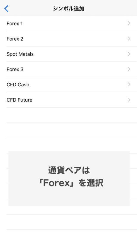 MT4・MT5  スマホアプリ シンボル追加