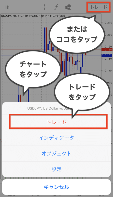 MT4・MT5 スマホアプリ 注文