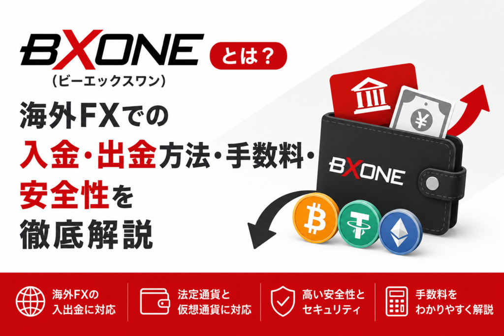 BXONE(ビーエックスワン)とは?海外FXでの入金・出金方法・手数料・安全性を徹底解説