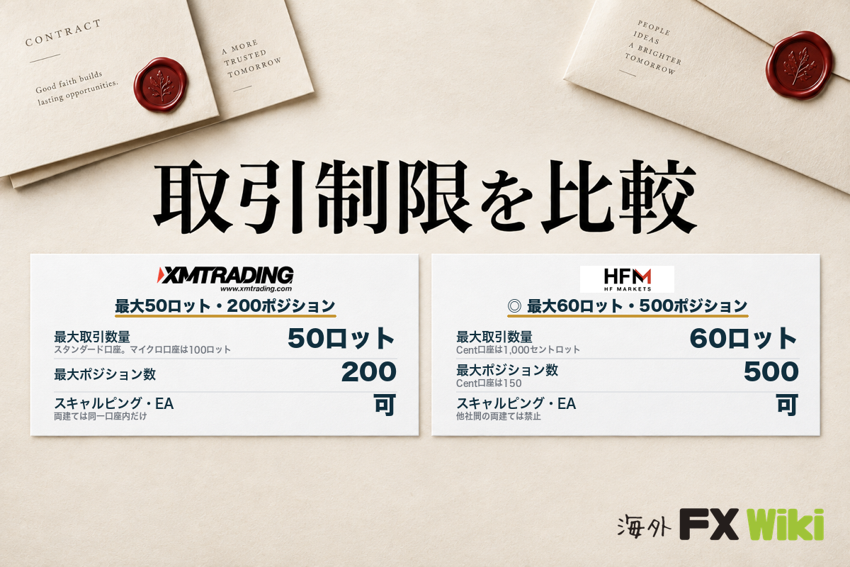 取引制限を比較