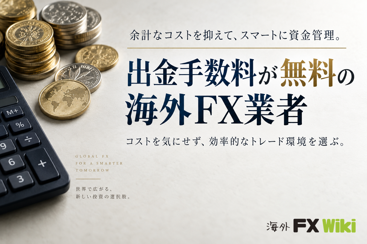 出金手数料が無料の海外FX業者
